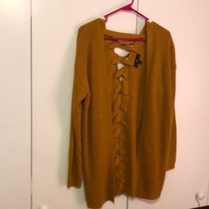 Derek ❤️ heart Mustard Yellow Women’s Size Large Cardigan